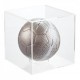 Cutie display pentru mingi de fotbal, cu suport central